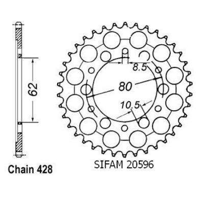 Rozeta pro Yamaha 20596CZ37